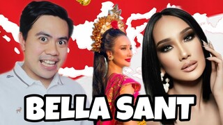 ATEBANG REACTION | MISS INTERCONTINENTAL INDONESIA 2021 BELLA SANT INTRODUCTION VIDEO