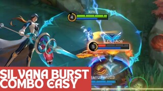 SILVANA BURST COMBO EASY INSTANT KILL ENEMY!!