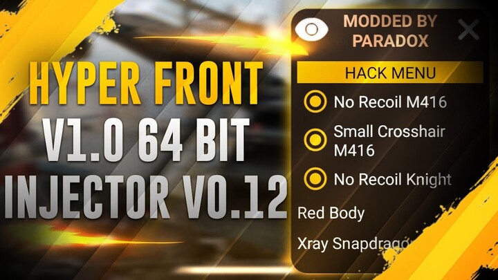 HYPER FRONT V1.0 64 BIT INJECTOR V0.12 | MY FIRST 64 BIT GAME HACK