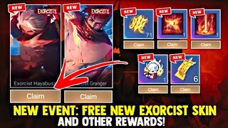 NEW! FREE EXORCISTS SKIN AND TICKET DRAW + OTHER REWARDS! FREE SKIN! NEW EVENT 2023 | MOBILE LEGENDS