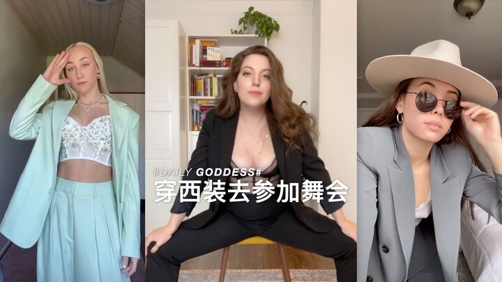 Wearing a suit to the ball