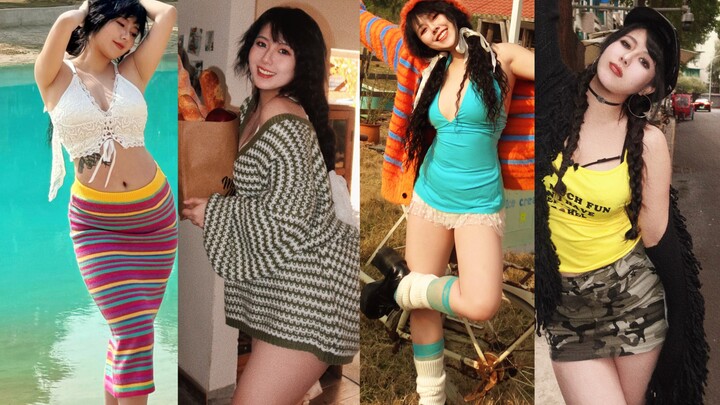 Weighing just 60 kg, she's the belle of the village! Her New Year outfit is so spicy it'll light up 