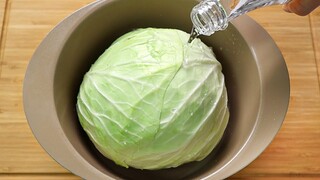 양배추를 이렇게 만들었더니 고기처럼 맛있어요! 순식간에 양배추 한 통이 사라져요 Cabbage Recipe