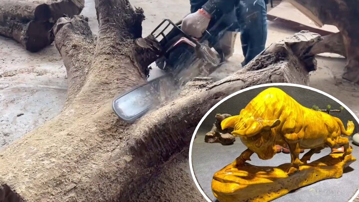 [DIY] Menebang Pohon Dan Dipahat Jadi Sapi
