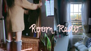 REDOING MY ROOM 🌾aesthetic room makeover, cleaning & plants 🐿