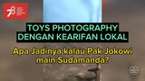 Toysphotography dengan kearifan lokal.. Pak Jokowi 17 an Main Sudamanda.. Ada yang tau apa itu?