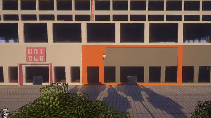 Minecraft: Can one person build a city? Day 6, the street shop is completed!