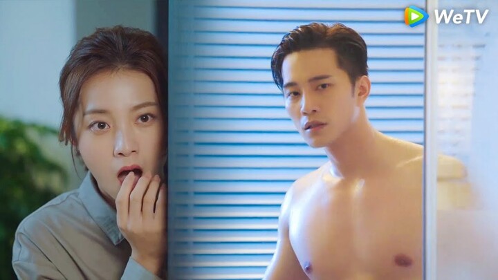 外星人女孩迷上霸總性感肉體，偷看他洗澡，還摸他！#外星女生柴小七 💕 Chinese Television Dramas