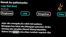 nenek ku pahlawanku lyrics