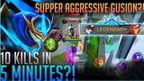 5minutes legendary! | This new gusion user is rising from the bottom to the top!