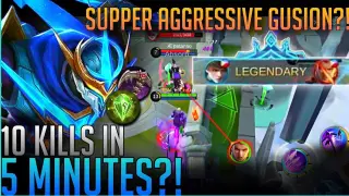 5minutes legendary! | This new gusion user is rising from the bottom to the top!