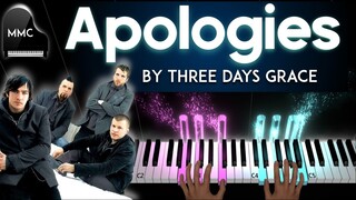 Apologies by Three Days Grace piano cover + sheet music + lyrics