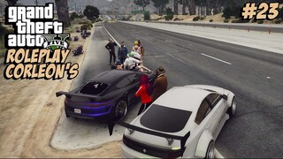 LAKI BINI RIBUT DI PINGGIR JALAN TOL - GTA 5 ROLEPLAY : THE CORLEON'S (23)