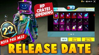 M22 ROYAL PASS RELEASE DATE | RP CRATE OPENING M21 ROYAL PASS | PUBG MOBILE