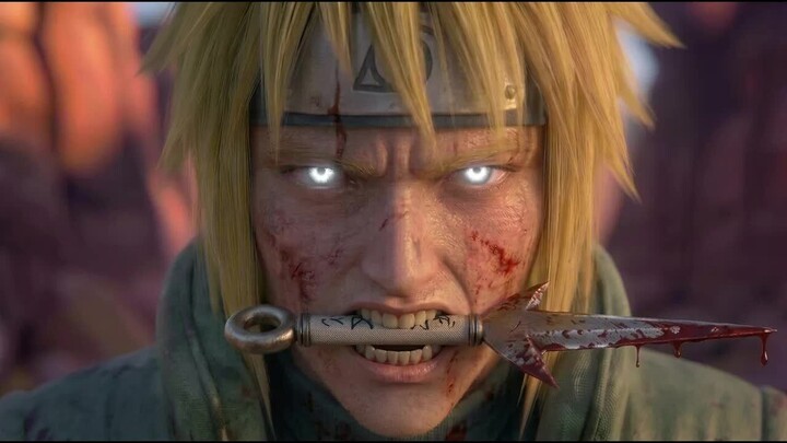 Minato Namikaze vs 1000 Hidden Stone Ninja