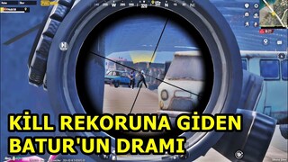 KİLL REKORUNA GİDEN BATUR'UN DRAMI ! SOLO SQUAD PUBG MOBİLE