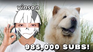 985,000 Subscribers! #Dog