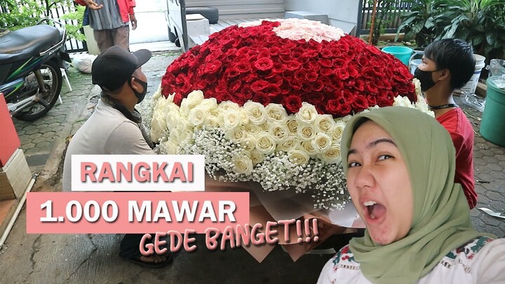 TUTORIAL MERANGKAI BUKET BUNGA BESAR 1000 TANGKAI | CHOCO GLITZ FLORIST