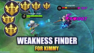 WEAKNESS FINDER KIMMY FOR OFFLANE | MOBILE LEGENDS