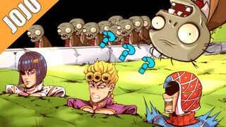 [Animasi Patung Pasir Buatan Sendiri] JOJO, tapi Plants vs Zombies!