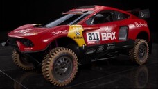 Car Prodrive BRX Hunter in Dakar Desert Rally. Bahrain raid xteme