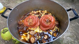 Bắp giò heo hon măng khô nấm đông cô || việt miền tây