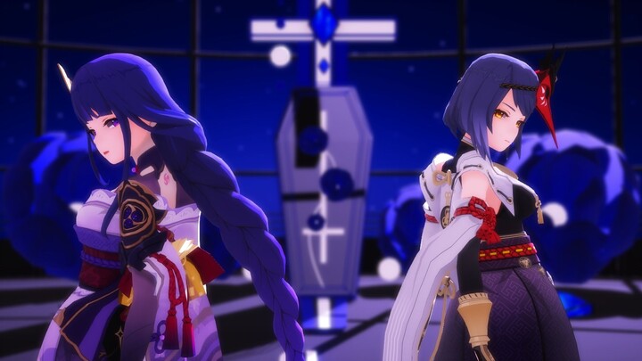 [MMD Genshin Impact] Video bocor saat sang jenderal sedang memulihkan diri [Gimme×Gimme]