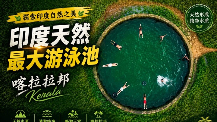 Kerala's natural swimming paradise! india's largest swimming pond