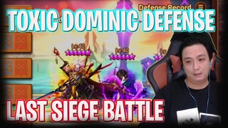 TOXIC DOMINIC GIANA SIEGE BATTLE DEFENSE - LAST SIEGE