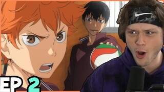 HINATA AND KAGEYAMA TEAM UP?! || Haikyu Episode 2 Reaction