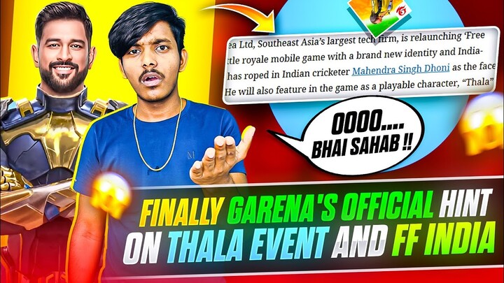 OB44 FF INDIA AND THALA HINT😍🔥ll FREE FIRE NEW EVENT ll FREE FIRE OB44 UPDATE ll FF OB 44 UPDATE