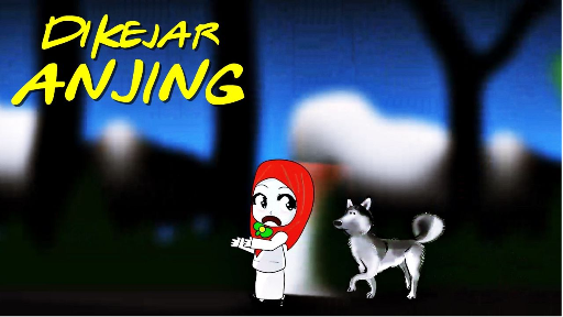 Pocong Santi part 7 - Dikejar Anjing - Kartun Hantu Lucu