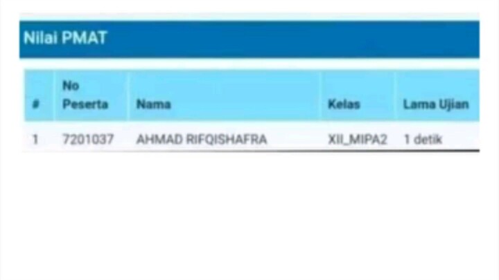 ketika anak Dio ikut ujian