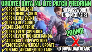 Data ML Lite Full Event 200Mb Patch Fredrinn | ML Lite | Cara Mengatasi Lag & Patah Patah ML