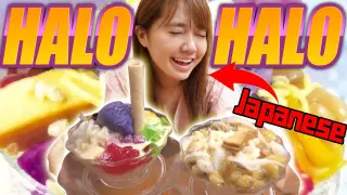 Japanese tries FILIPINO SWEETS HALO HALO for the first time in the Philippines