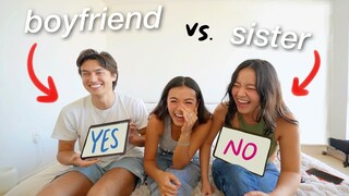 WHO KNOWS ME BETTER?! (BOYFRIEND vs. SISTER)