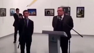 The real footage of the assassination of the Russian ambassador in 2016: the murderer fired nine sho