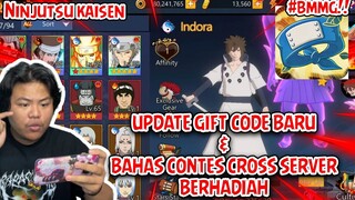 NEW GIFT CODE MINGGUAN TERBARU DAN MAIN DI CROSS SERVER CONTES BISA DAPAT NINJA SS INDORA DAN KAKAsh