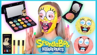 TRYING OUT SPONGEBOB MAKEUP HipDot x Spongebob Collection