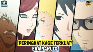 Urutan  KAGE Dari Yang TERLEMAH Sampai TERKUAT Era NARUTO