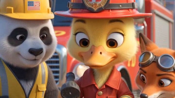 Excavator Crew Studies a Mysterious Map for Their Next Mission! 🗺️🐼🦊
