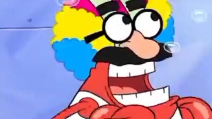 Spongebob Squarepants tuan krab menjadi badut