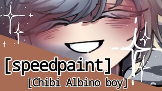 [Speedpaint]//[part 2 Chibi Albino boy]// hope you like it ♡