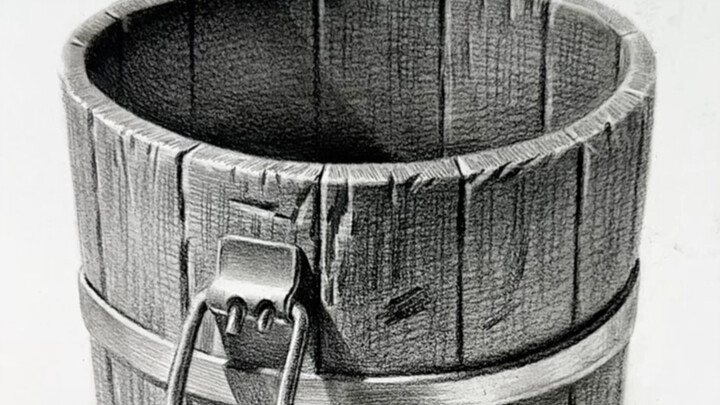 A Super Simple Way to Draw a Wooden Bucket