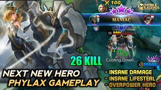 Phylax Mobile Legends , Next New Hero Phylax Maniac Gameplay - Mobile Legends Bang Bang