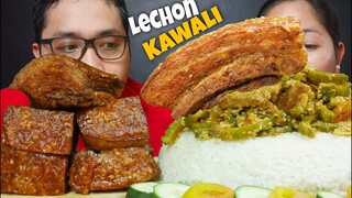 LECHON KAWALI + AMPALAYA CON CARNE | PUTOK BATOK | MUKBANG PHILIPPINES