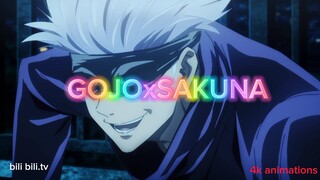 gojo vs  sakuna amazing fight jujutsu kaisen