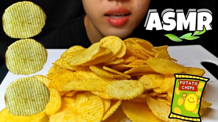 เสียงกิน มันฝรั่งทอดรสปูผัดผงกะหรี่ กรอบอร่อยฟิน!!!แวะมาทักทายARTASMR MukBang Eating Potato chips