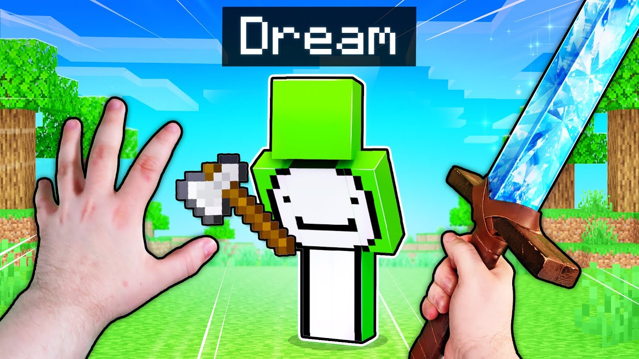 Realistic Minecraft - REAL STEVE vs DREAM! - BiliBili