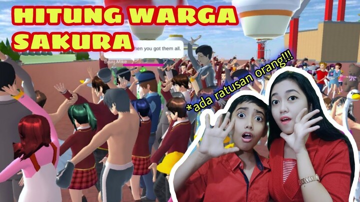 HITUNG SEMUA WARGA DI SAKURA SCHOOL SIMULATOR!!!!BANYAK BANGET😱 #gameplay #sakuraschoolsimulator